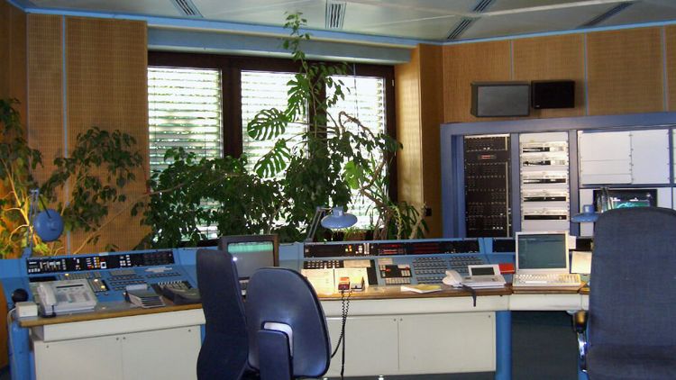 ehemliges Studio imSendesaal von Radio Bremen