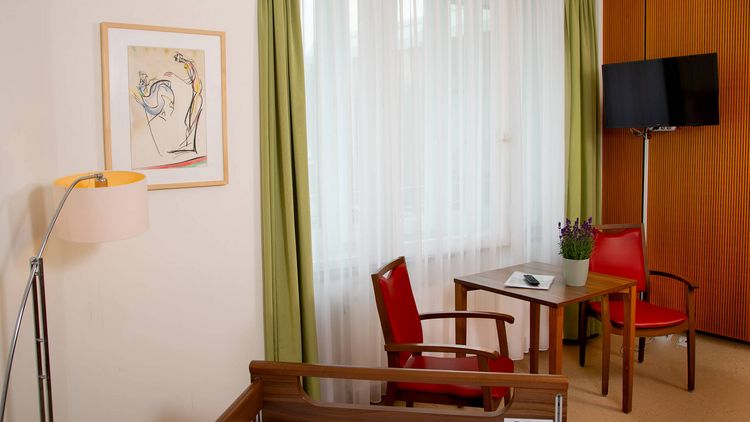 Zimmer in der MEDICLIN Reha-Klinik am Sendesaal