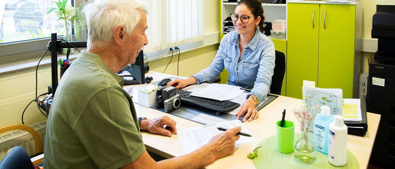 Bei der Patientenaufnahme